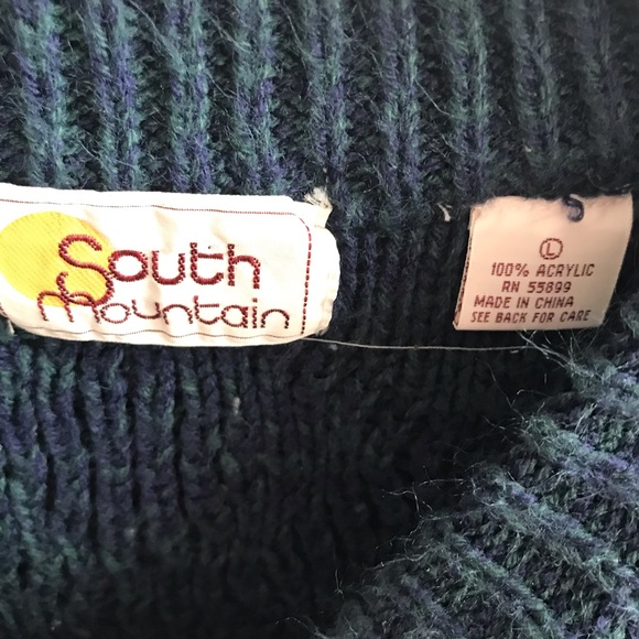 South Mountain cable knit sweater size large - Picture 4 of 6